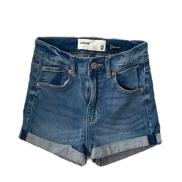 006 Garage Blue Jean Shorts with Rolled Hems - Picture 2 of 6